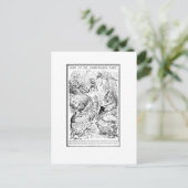 Alice bij de Verhaal-Telling Partij Briefkaart (Staand voorkant)