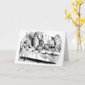 Alice bij het Gekke Theekransje Kaart (Gele Bloem)