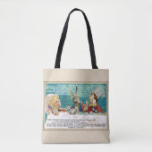 Alice bij het theefeestje van de Mad Hatter Tote Bag (Voorkant)