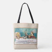 Alice bij het theefeestje van de Mad Hatter Tote Bag (Achterkant)