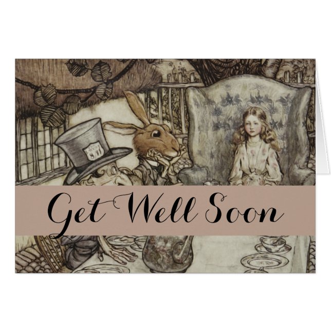 Alice Birthday Unverjaardagskonijn Hatter Party (Voorkant Horizontaal)