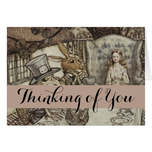 Alice Birthday Unverjaardagskonijn Hatter Party (Voorkant Horizontaal)