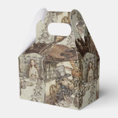 Alice Birthday Unverjaardagskonijn Hatter Party Bedankdoosjes (Achterkant)