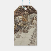 Alice Birthday Unverjaardagskonijn Hatter Party Cadeaulabel (Voorkant)