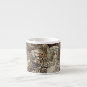 Alice Birthday Unverjaardagskonijn Hatter Party Espresso Kop