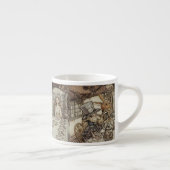 Alice Birthday Unverjaardagskonijn Hatter Party Espresso Kop (Rechts)