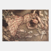 Alice Birthday Unverjaardagskonijn Hatter Party Inpakpapier Vel (Voorkant 3)