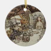 Alice Birthday Unverjaardagskonijn Hatter Party Keramisch Ornament (Voorkant)