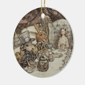Alice Birthday Unverjaardagskonijn Hatter Party Keramisch Ornament (Links)
