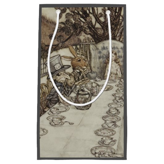 Alice Birthday Unverjaardagskonijn Hatter Party Klein Cadeauzakje (Voorkant)