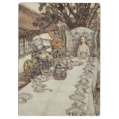 Alice Birthday Unverjaardagskonijn Hatter Party Klembord (Achterkant)