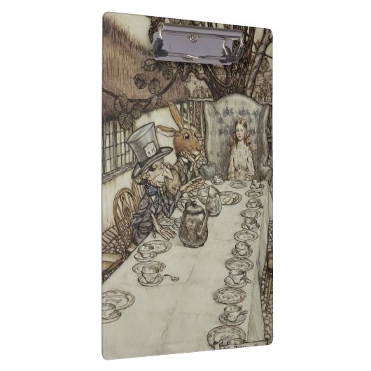 Alice Birthday Unverjaardagskonijn Hatter Party Klembord (Rechts)