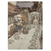 Alice Birthday Unverjaardagskonijn Hatter Party Klembord (Voorkant)