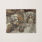 Alice Birthday Unverjaardagskonijn Hatter Party Legpuzzel (Horizontaal)