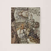 Alice Birthday Unverjaardagskonijn Hatter Party Legpuzzel (Verticaal)