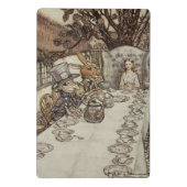 Alice Birthday Unverjaardagskonijn Hatter Party Mini Klembord (Achterkant)