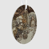 Alice Birthday Unverjaardagskonijn Hatter Party Ornament (voorkant)