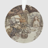 Alice Birthday Unverjaardagskonijn Hatter Party Ornament (voorkant)