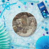 Alice Birthday Unverjaardagskonijn Hatter Party Papieren Bordje (Feest)