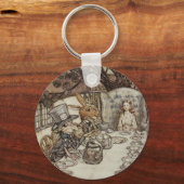 Alice Birthday Unverjaardagskonijn Hatter Party Sleutelhanger (Voorkant)