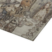 Alice Birthday Unverjaardagskonijn Hatter Party Snijplank (Hoek)