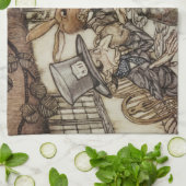 Alice Birthday Unverjaardagskonijn Hatter Party Theedoek (Gevouwen)