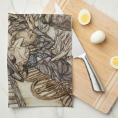 Alice Birthday Unverjaardagskonijn Hatter Party Theedoek (Quarter Fold)