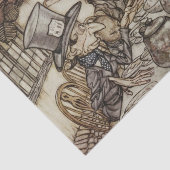 Alice Birthday Unverjaardagskonijn Hatter Party Tissuepapier (Detail)