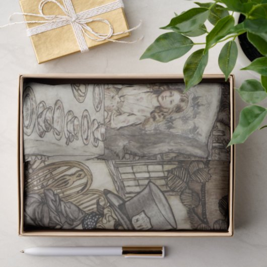 Alice Birthday Unverjaardagskonijn Hatter Party Tissuepapier (Geschenk)