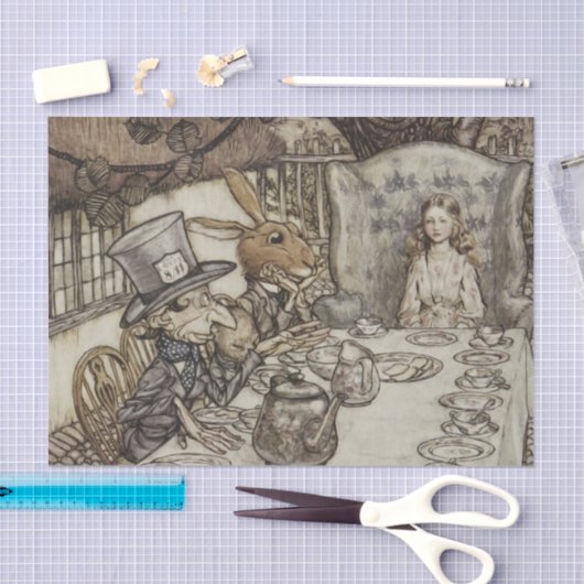 Alice Birthday Unverjaardagskonijn Hatter Party Tissuepapier (Craft)