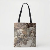 Alice Birthday Unverjaardagskonijn Hatter Party Tote Bag (Voorkant)