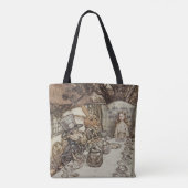 Alice Birthday Unverjaardagskonijn Hatter Party Tote Bag (Achterkant)