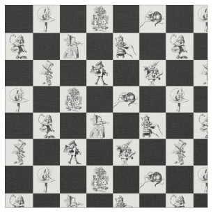 Alice Black en White op het bord Stof