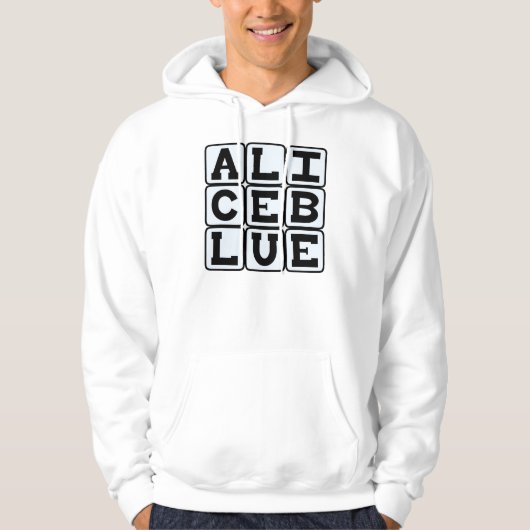 Alice Blauw, Kleur Hoodie (Voorkant)