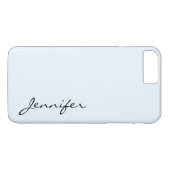 Alice blauwe kleur achtergrond Case-Mate iPhone case (Achterkant (Horizontaal))