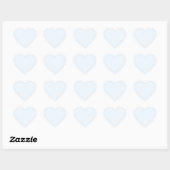 Alice blue (effen kleur) hart sticker (Vel)