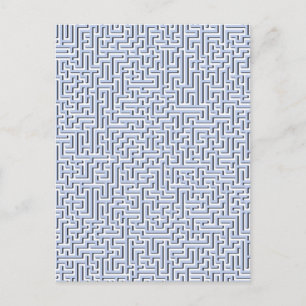 Alice Blue Maze in een Engelse tuin Briefkaart