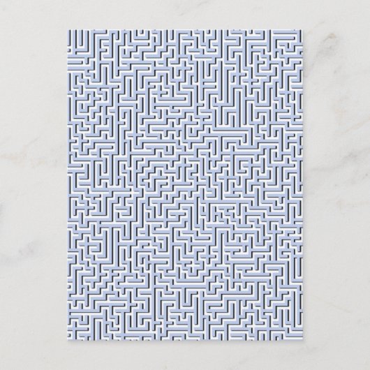 Alice Blue Maze in een Engelse tuin Briefkaart (Voorkant)