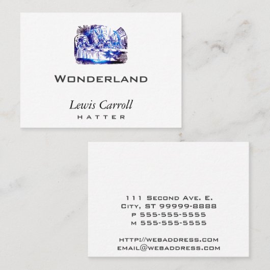 Alice Blue Nova Visitekaartje (Voorkant / Achterkant)