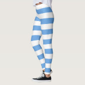 Alice Blue White - Leggings met grote strepen (Links)