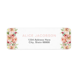 ALICE Blush Spring Zomer Bloemen Retouradres Etiket
