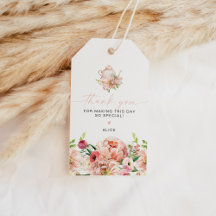 ALICE Blush Waterverf Spring Floral Elegant Favor