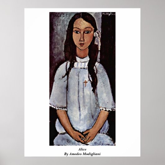 Alice by Amedeo Modigliani Poster (Voorkant)