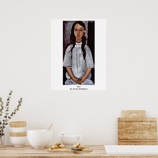 Alice by Amedeo Modigliani Poster (Keuken)