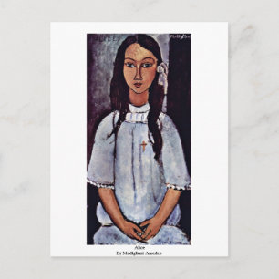 Alice by Modigliani Amedeo Briefkaart
