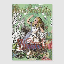 alice cards wonderland hatter konijn