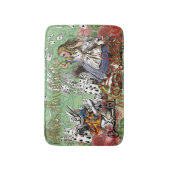 alice cards wonderland hatter konijn badmat (Voorkant Verticaal)