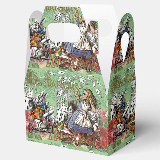 alice cards wonderland hatter konijn bedankdoosjes (Geopend)