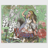 alice cards wonderland hatter konijn cadeaupapier (Vlak)