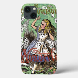 alice cards wonderland hatter konijn Case-Mate iPhone case